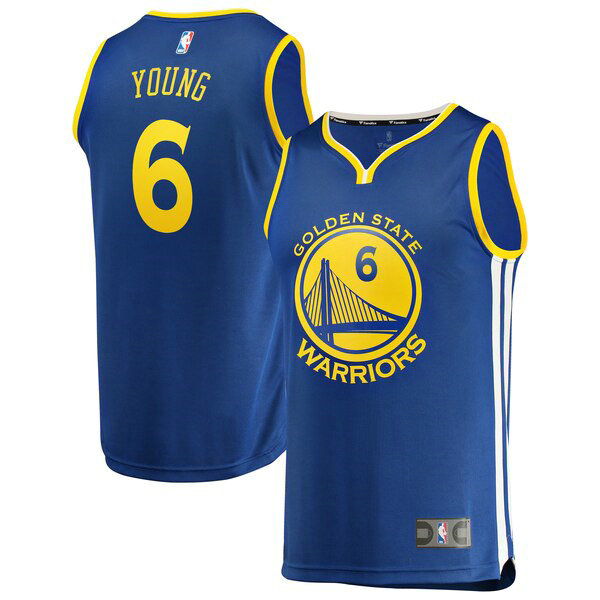 Maillot nba Golden State Warriors Icon Edition Homme Nick Young 6 Bleu